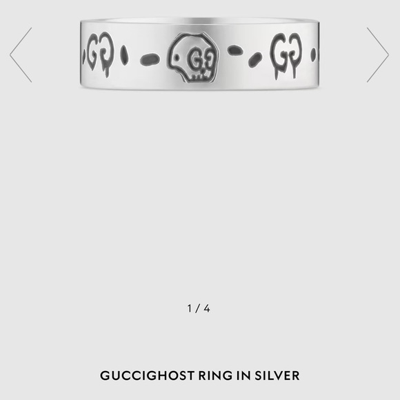 Gucci preowned, ghost ring, , sterling silver - Picture 12 of 13